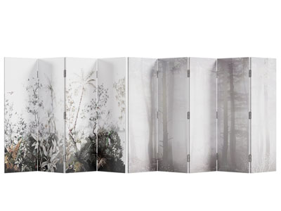 现代花卉图案的屏风3d模型 现代花卉图案的屏风