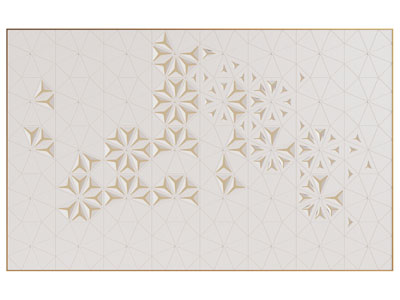 现代镂空花朵装饰的背景墙3d模型 现代镂空花朵装饰的背景墙