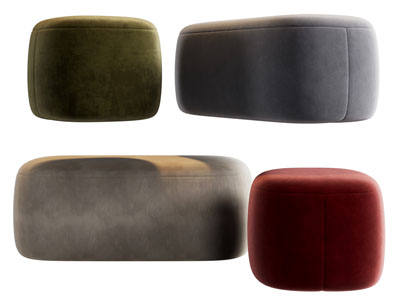 现代方形 圆形沙发凳子 坐墩