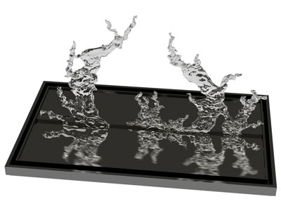 现代水花雕塑雕刻景观园艺小品