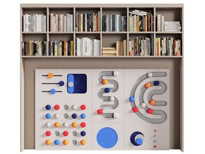 现代装饰智力游戏的书柜 游戏背景墙3d模型 现代装饰智力游戏的书柜 游戏背景墙