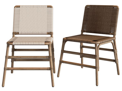 现代藤编休闲椅子 餐椅