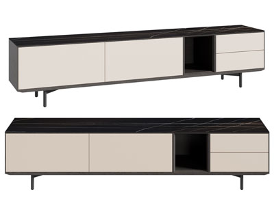 现代长方形电视柜