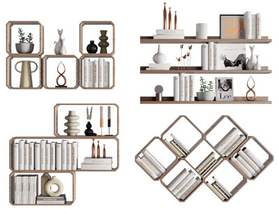 现代墙面收纳装饰架 墙饰