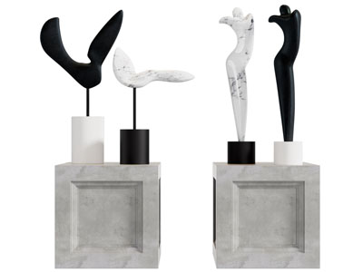 现代抽象小人雕塑雕刻3d模型 现代抽象小人雕塑雕刻