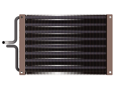 现代金属发热片散热器 传热设备 空调热交换器