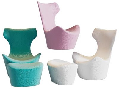 现代休闲单人沙发 脚踏