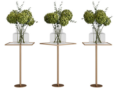 现代玻璃花瓶花卉 摆件