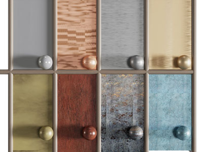 现代金属材质背景墙 护墙板3d模型 现代金属材质背景墙 护墙板