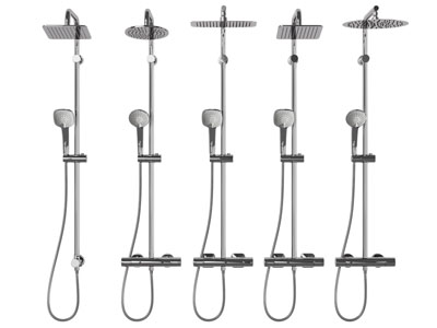 现代不锈钢淋浴花洒