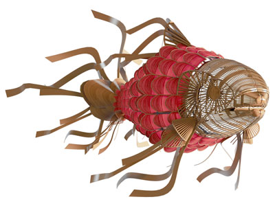 新中式竹编金鱼挂件