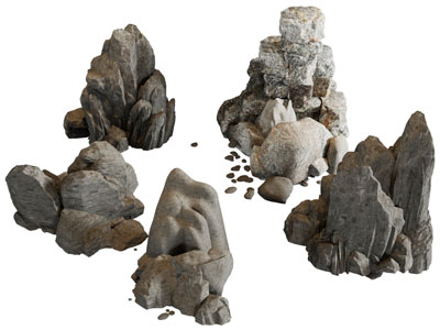 现代假山 石头 景观石