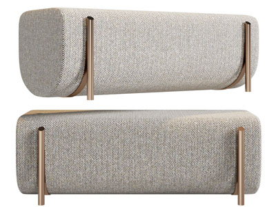 现代轻奢长方形沙发凳子