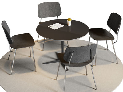 现代休闲商务洽谈桌椅组合