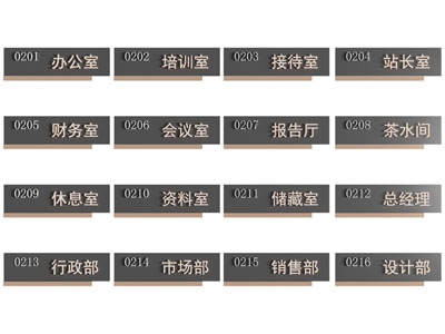 现代办公室门牌 指示牌