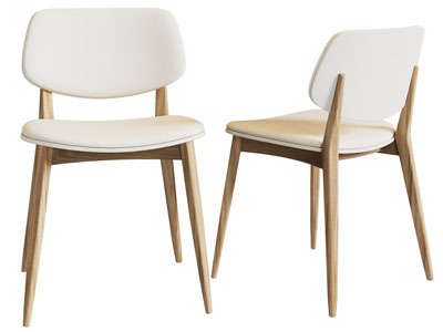 现代实木休闲椅子 餐椅