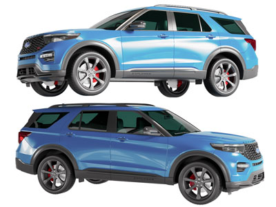 现代吉普车 越野车 汽车 轿车