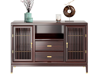 新中式玄关柜 边柜3d模型 新中式玄关柜 边柜