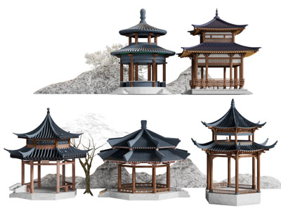 新中式亭子 凉亭