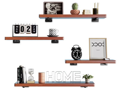 现代墙面置物架 摆件组合 墙饰
