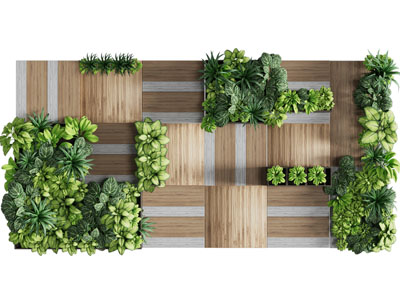 现代植物造型背景墙 植物墙