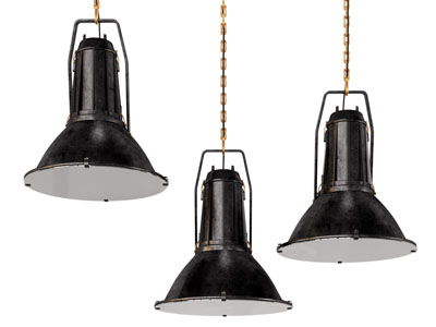 工业风loft金属灯罩吊灯