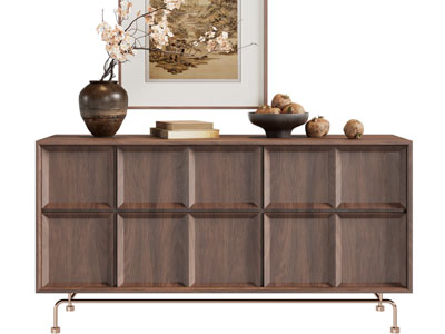 现代中古风玄关柜 边柜