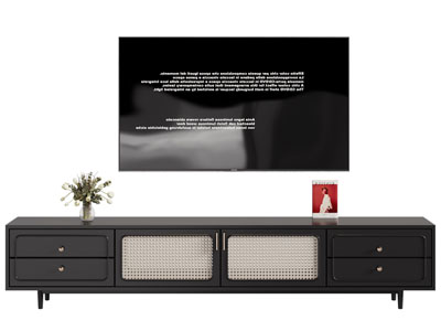 法式电视柜 电视机3d模型 法式电视柜 电视机