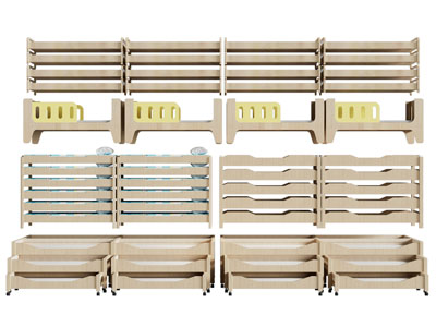 现代幼儿园折叠床