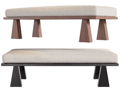 现代长方形沙发凳子