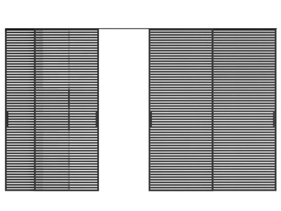 现代办公推拉门3d模型 现代办公推拉门