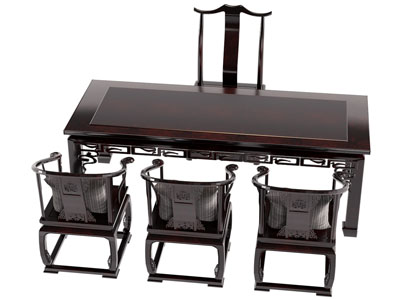 新中式茶桌椅组合