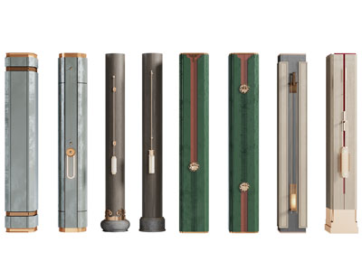 新中式装饰柱子3d模型 新中式装饰柱子