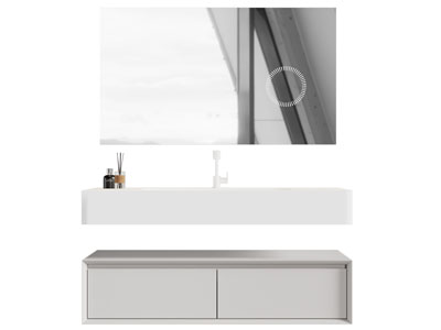 现代洗手台 浴室柜 镜子