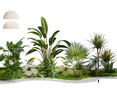 现代花池 花草植物景观园艺小品