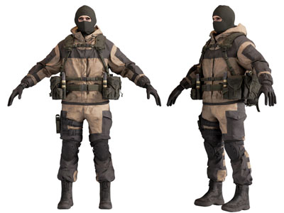 现代蒙面的战士