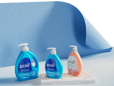 现代洗衣液产品美陈 摆件组合