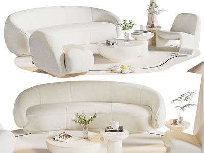 现代公共廊架 亭子