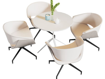 现代商务休闲洽谈桌椅组合