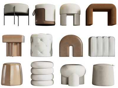 现代沙发凳子 坐墩 换鞋凳