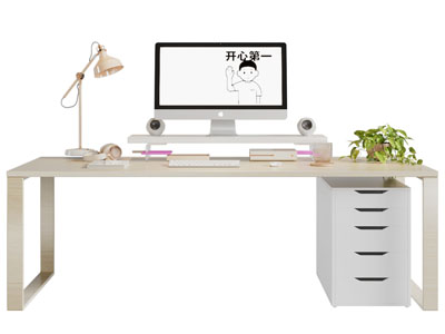 现代书桌3d模型 现代书桌