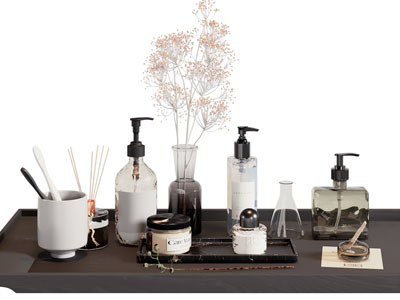 现代香薰 洗漱用品 卫浴小件