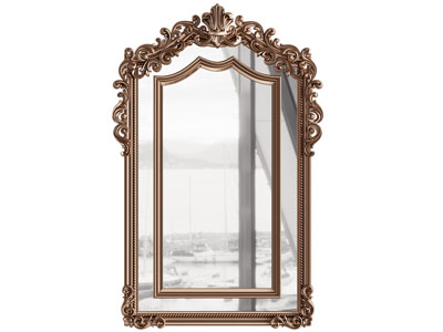 欧式铜制雕花边框装饰镜子 墙饰