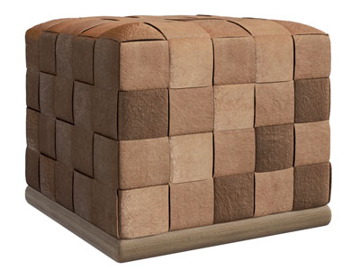 现代编织方形坐墩 沙发凳子