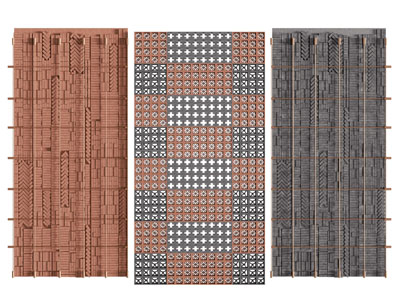 现代红砖墙 花砖 水泥砖背景墙3d模型 现代红砖墙 花砖 水泥砖背景墙