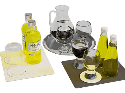 现代茶盘 茶具杯子 饮料