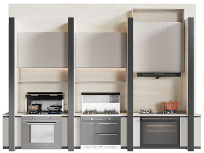 现代集成灶 锅具 抽油烟机 厨房电器