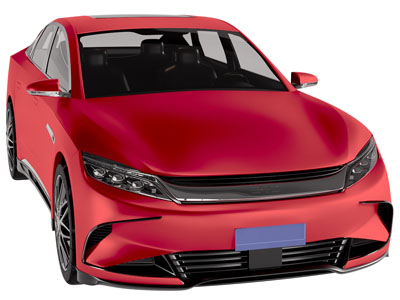 现代红色汽车 轿车