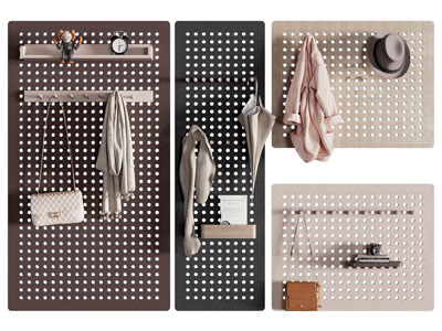 现代洞洞眼墙面收纳 挂件