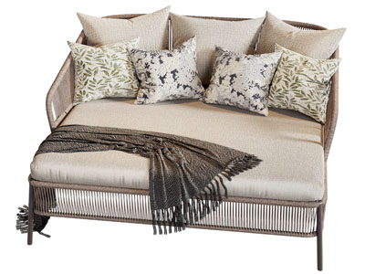 东南亚藤编多人沙发